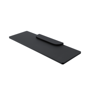 Plexi polc - matt fekete - 400 mm